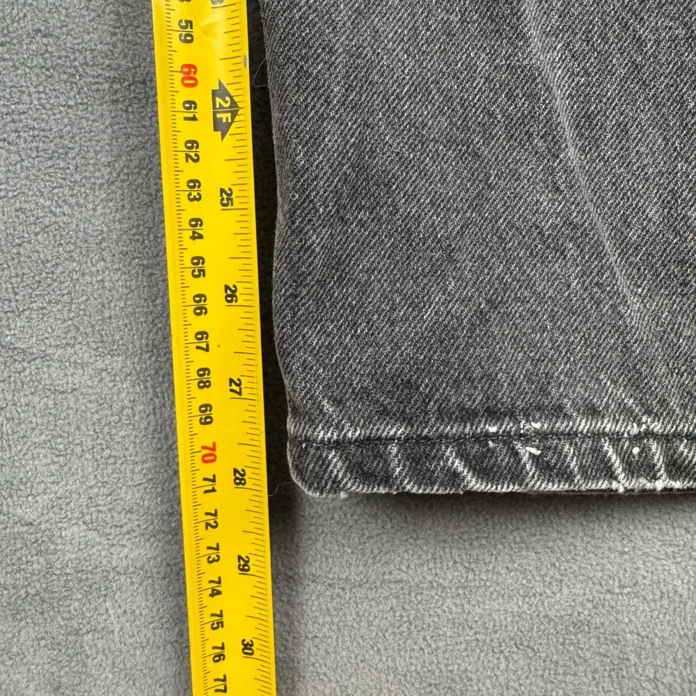 Levi Strauss Signature 545 Loose Fit Jeans Mens 40x28 Black Straight Orange Tab
